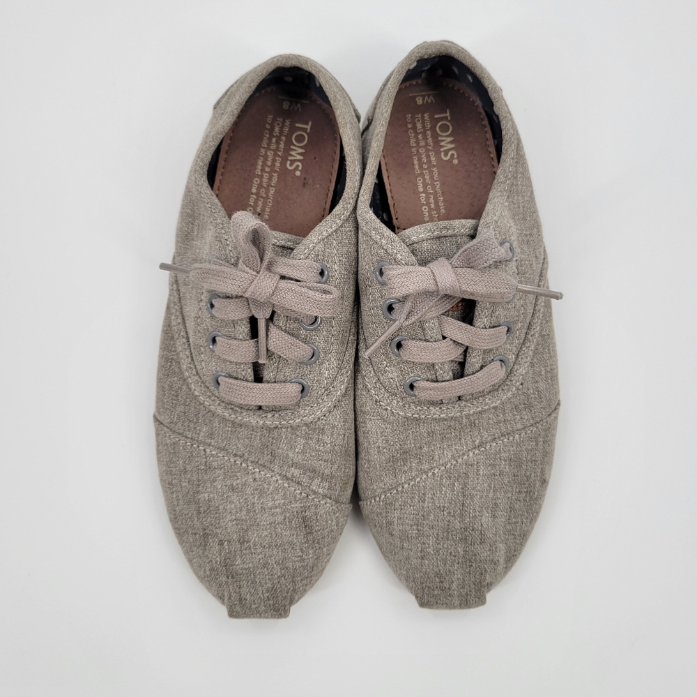 TOMS Grey Women's Shoes Tennis Shoes Slip On Shoes Casual Gray 8